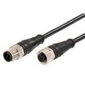 Molex Micro-Change (M12) Double-Ended Cordset With Knurled Hexnut, 5 Pole 885030B30M020